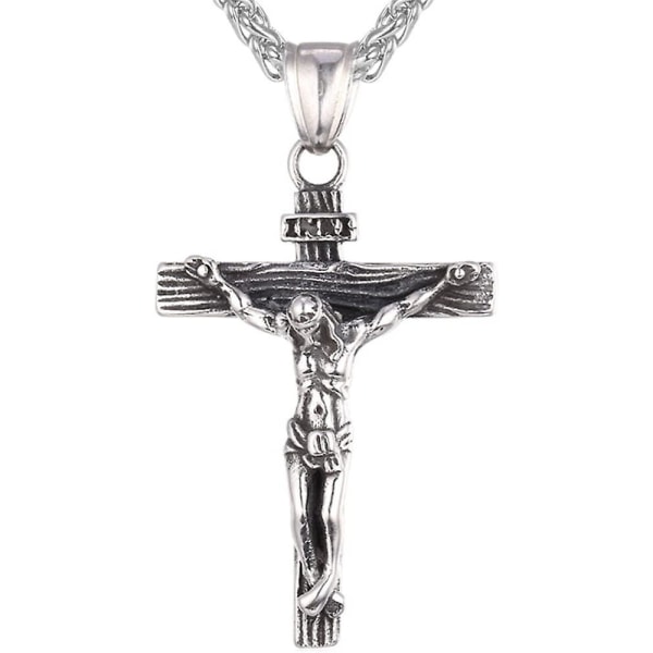 Vintage Jesus Cross vedhæng halskæder Armbånd til mænd kvinder,acsergery Trendy