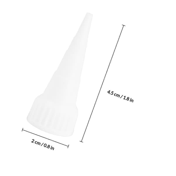 10 stk. erstatningsdyseapplikator for E6000 100ML lim (skarp dyse)