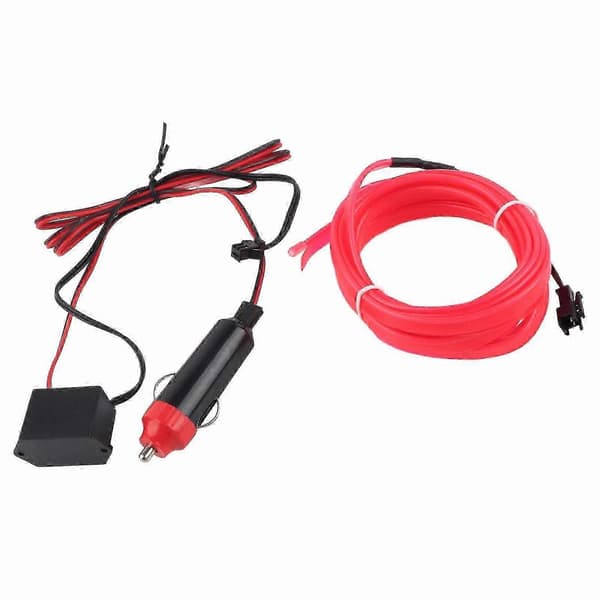 Indvendig dekorativ belysning Auto LED EL Kold Lampe Lysstrimmel Bilmodifikationsdele, Pink