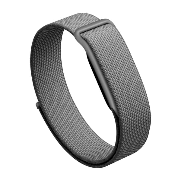 Urrem til Google Fitbit Air, vævet nylonudskiftningsrem Dark Gray