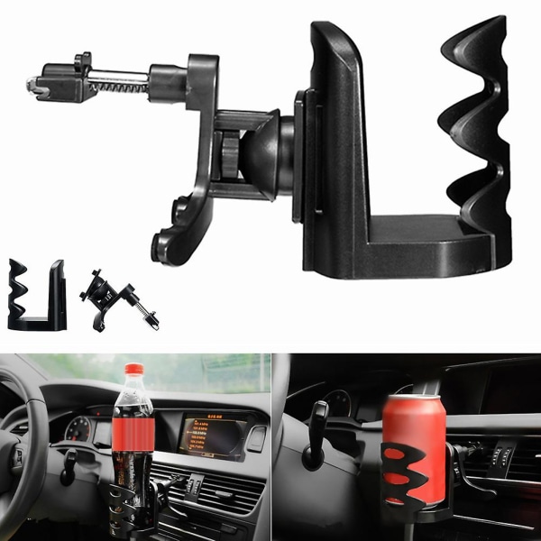 Auto Bil Luftventil Udluftning Drikkekop Vandflaske Clip-on Holder Stativ - Drikkeholdere