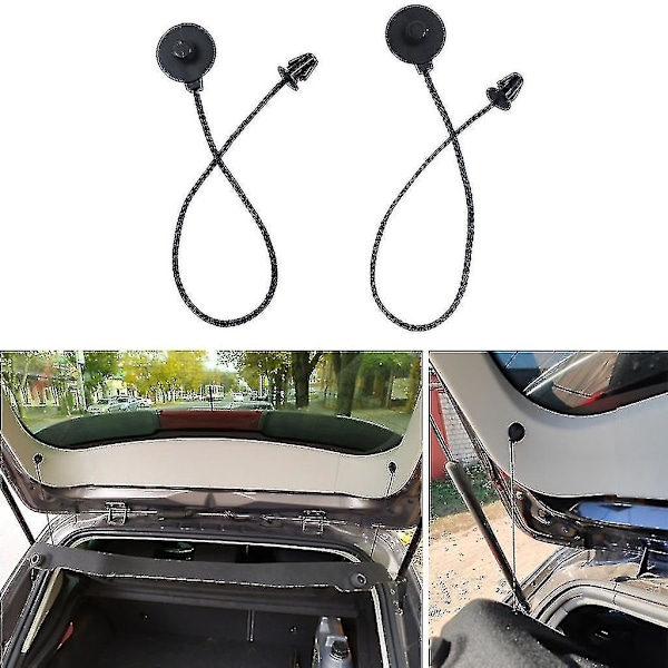 Bagagerumsbånd 2 stk. Pakkehyldesnor til Ford Focus Hatchback