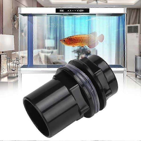 PVC Akvarium Vandrør Samling Lige Rørforbinder 5 Stk. Akvarietilbehør 40mm
