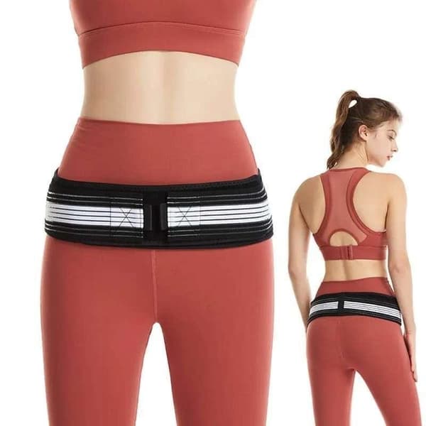 Hip Support Brace - Justerbar lindring för ischias & höftproblem Svart Svart one size