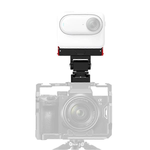 Velegnet til Insta360 GO3S/3 Magnetisk Quick-Release Cold Shoe til 1/4 Base Multi-Vinkel Justering Fast Beslag, B Black Charging model