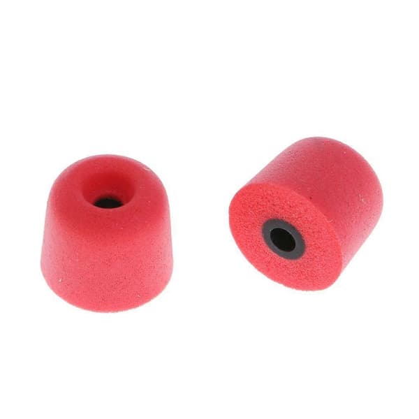 10x 3,0 mm Eard Memory Foam Ørepropper for In-Ear Hodetelefon Svart red