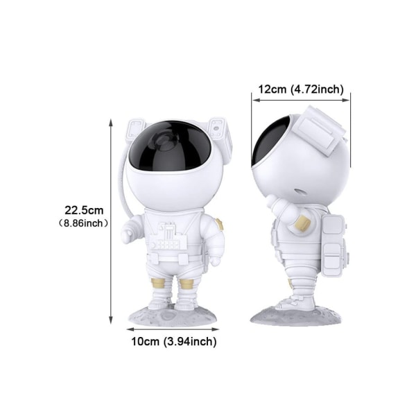 Astronaut Natlampe / Galaxy lampe - Stjernehimmel projektor