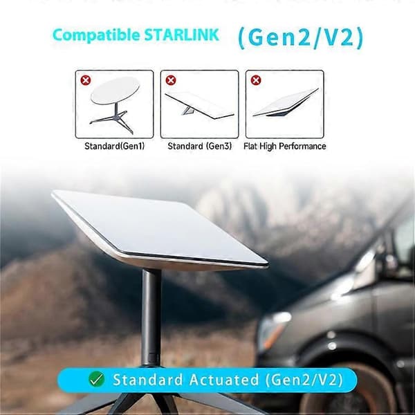 Starlink Satellitdisk Ethernet Adapter Ethernet Kit för Starlink V2 / Gen2 Satellitinternet As Shown