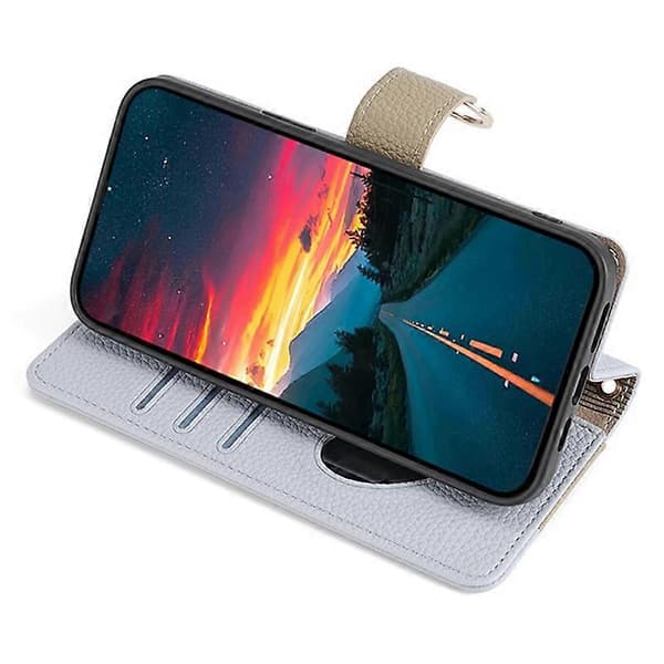 Väska med blixtlåsficka för Samsung Galaxy A53 5G, plånboksfodral, crossbody Blue