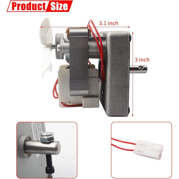 Oppgradert 2.0rpm sneglemotor erstatningsdeler for Traeger Pellet Grills Pit Boss Pellet Grills Camp Chef Smoker Z Grills Pellet Smokers