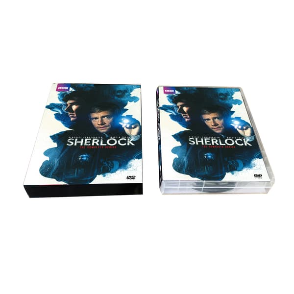 Sherlock Sæson 1-4, 9 DVD'er, Fuld version med engelsk lyd og undertekster
