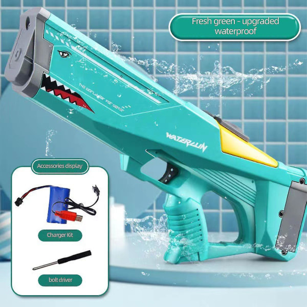 Elektrisk vannpistol automatiske vannsprutpistoler med 500cc høy kapasitet for barn og voksne