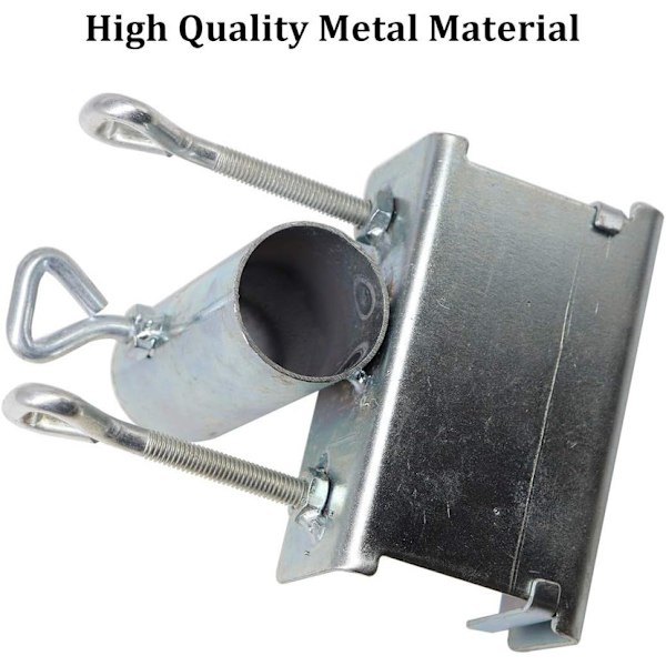 Haveparaplyklemme Holder Metal Terrasse Paraplybeslag Klips til Altan Landskab Hegn Solskærm Paraply Fast Beslag, 1,5\" Justerbar Stang