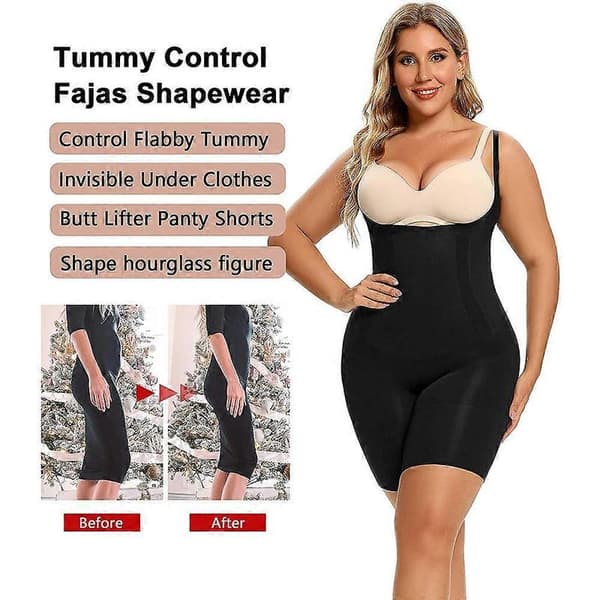 Body Shaper för Kvinnor Magekontroll Slimmande Bodysuit Kroppsformare Complexion S