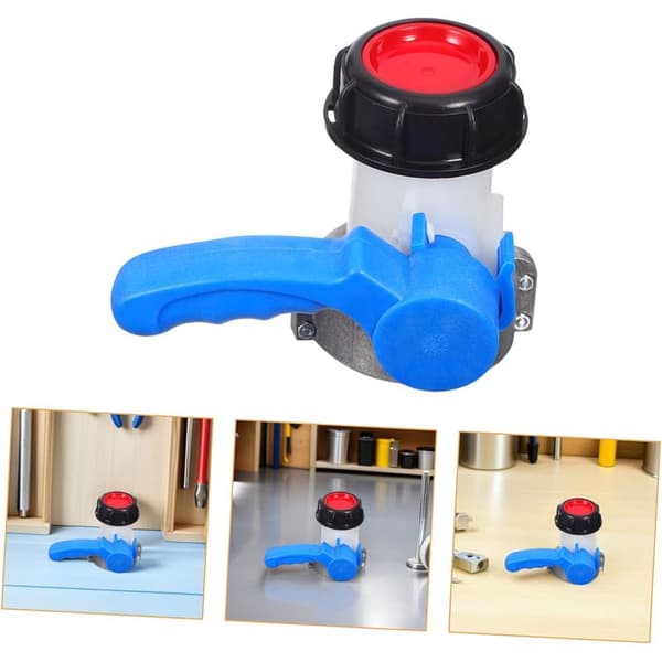 Adapter til IBC vandtank kugleventilbeslag til IBC-beholder ventilforbindelse til vandbeholder Blue