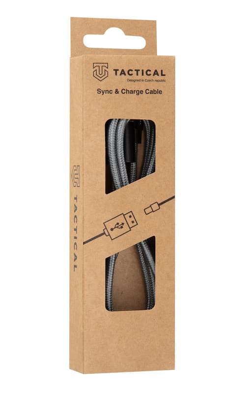 Tactical 30cm 15W 3A USB-C Latauskaapeli Nylon Harmaa size 50