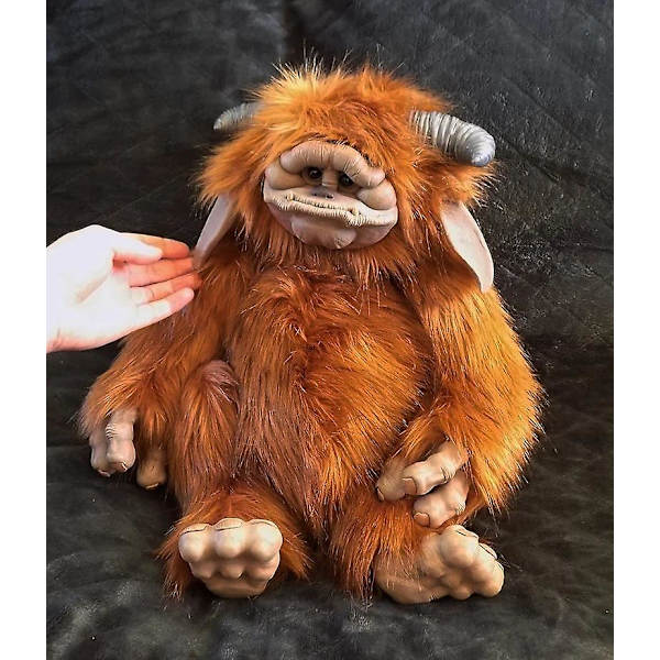 Labyrinth Ludo Baby Doll Rød Bigmouth Animal Plush Doll Ornamenter