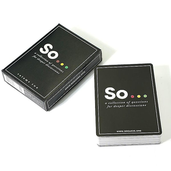 So Cards - Spørsmålsspill for å starte samtaler - For voksne og familier