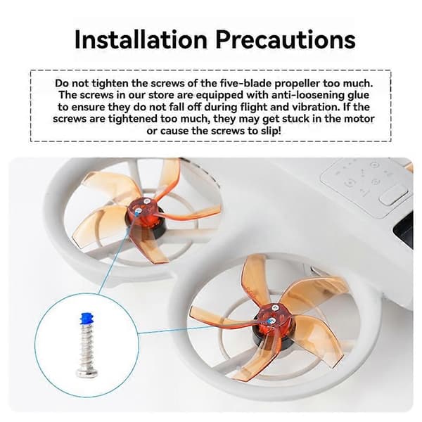 5-bladet propel til DJI NEO Drone Farverige propelblade reservedele til DJI NEO tilbehør grå Grey
