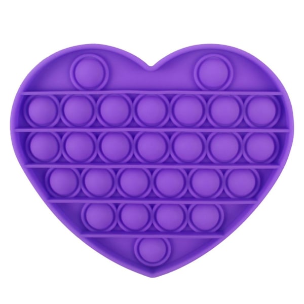 Fidget-legetøj - Pop It - Lilla Hjerte purple