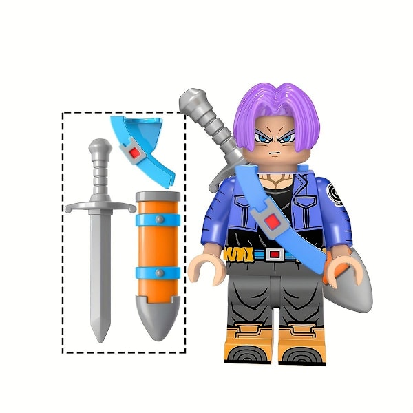 4 stk. Tilpass dine egne Anime Mini Brick Action Figures - Tegneserie Bricks Mini Action Toy Figures! Jule Halloween Gave/dekor