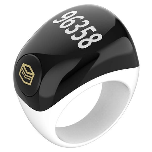 Smart Ring Form Manuel Tælling Natlys Digital Display Tæller Bærbar Finger Tæller Sort