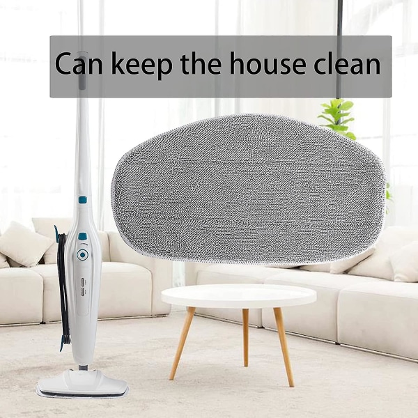 Replacement Pads For Leifheit Cleantenso Steam Cleaner - Steam Mop Pad For Deep Cleaning, 5x Replacement Microfiber Pad