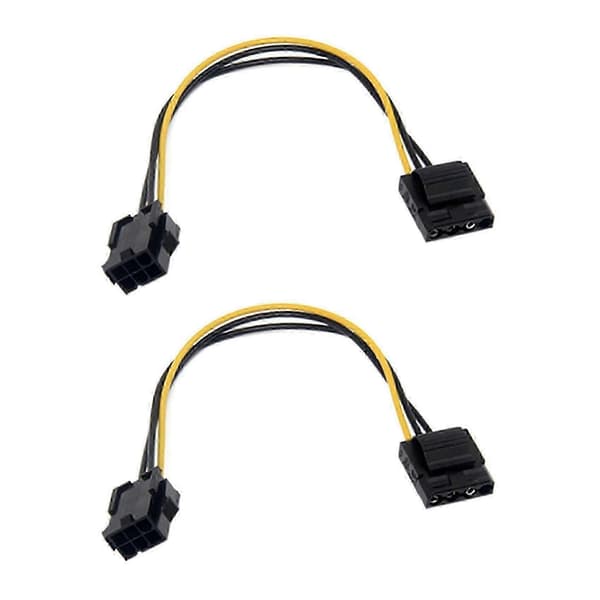 20 stk. Molex til PCI-e strømadapter IDE 4-benet 4-benet hun til 6-benet hun 6-benet grafikkort