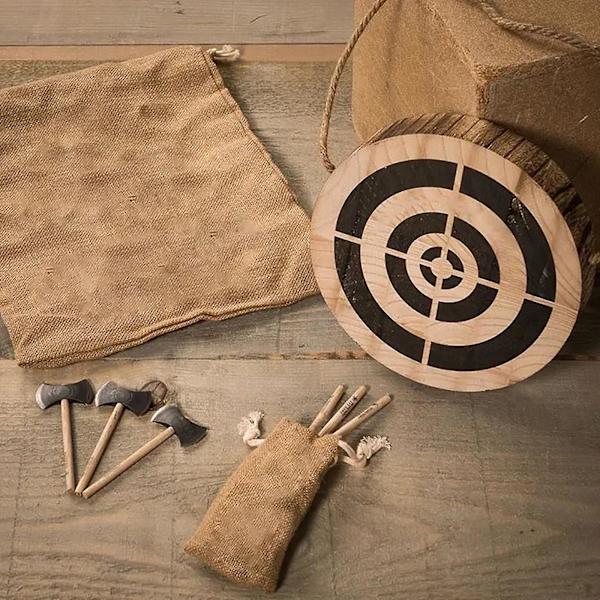Liten Viking Yxa Spel - Dart Möt Yxkastning