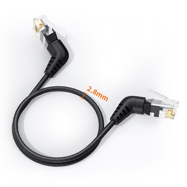 CableCreation 1 m Cat6a RJ45 Netværkskabel Sort