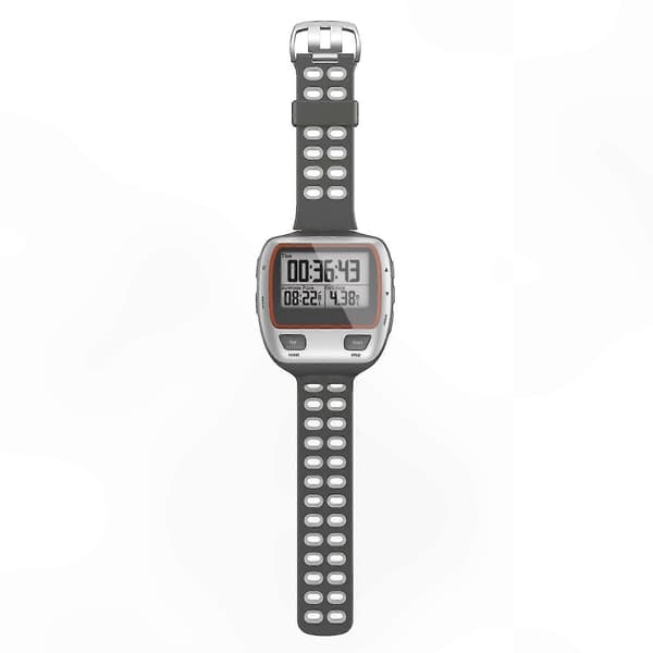 Silikone erstatningsrem til GPS-løbeur Grey Light Grey
