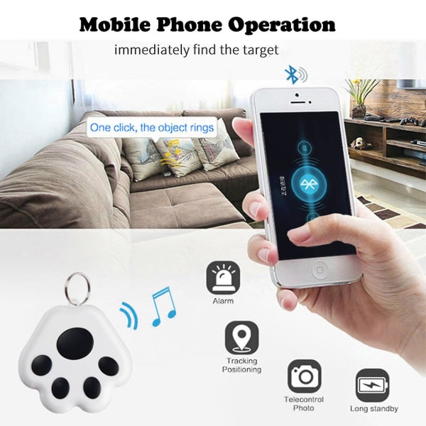 GPS-seuranta Koira Kissa Pet Mini Tag Smart Finder Locator Key Bluetooth Tracking Tracer