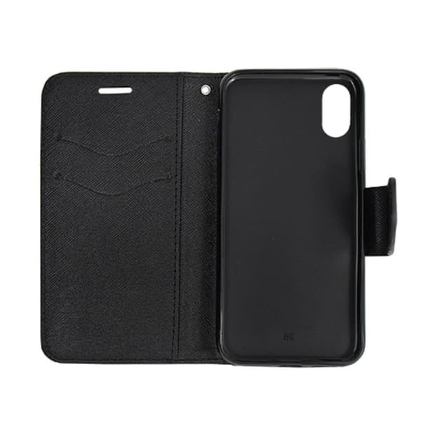 Pung Etui Fancy iPhone Xs Max - Sort - flere farver Svart black