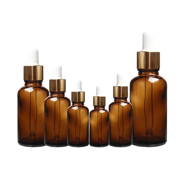 Brown Glass Container Essential Oil Liquid Perfume Aromatherapy Dropper Bottle 50ML
