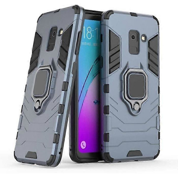 Galaxy A8 (2018) -kotelo, magneettinen auton puhelinteline, 360 asteen suojaava rengas, Samsung Galaxy A