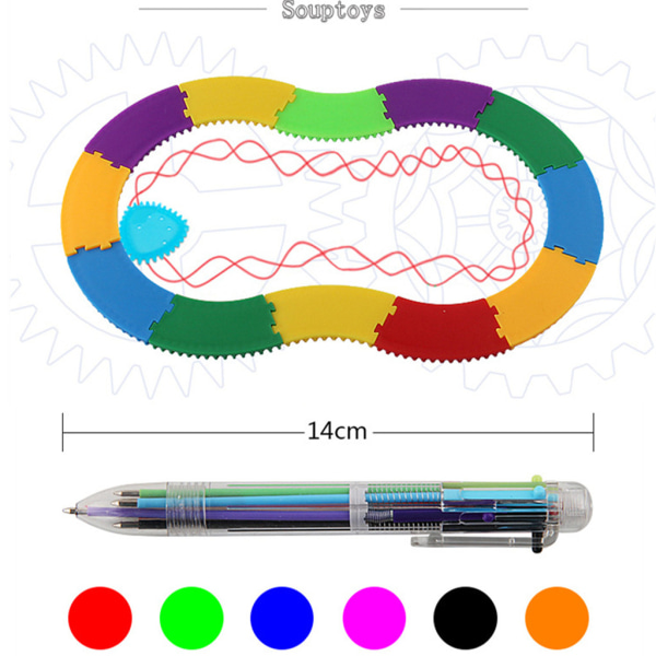 Tegne Geometrisk Lineal DIY Maleri Skabelon Kunst Uddannelsesmæssigt Børnelegetøj 10ML