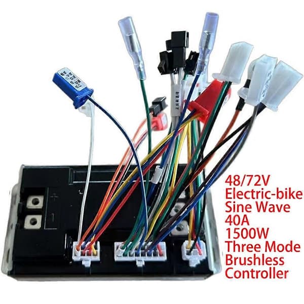 36/48/72/84V Controller Sinusbølge 40A 1500W 3000W Tre-tilstand Børsteløs Modul Controller til El-cykel Scooter