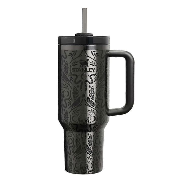 2025 Halloween Quencher Glas | 40 oz | Dødelig Damask i hånden ny