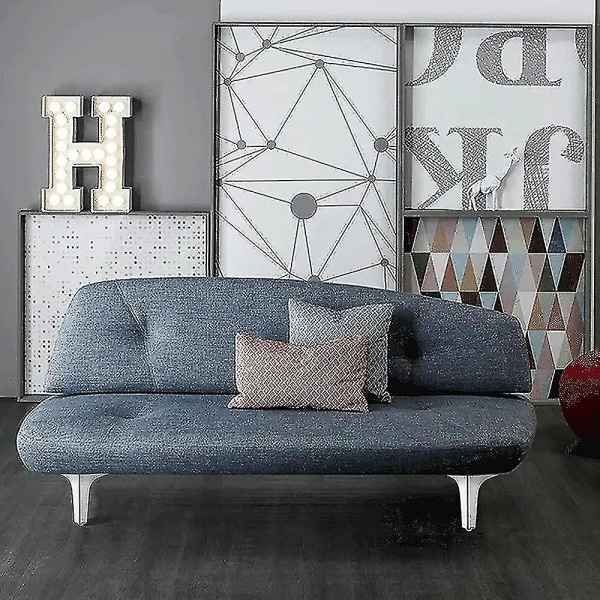 1/4 stk. Metalmøbel Sofa Ben Diy Skab Fødder Møbelben Hjemmeindretning Silver 1PC 15cm