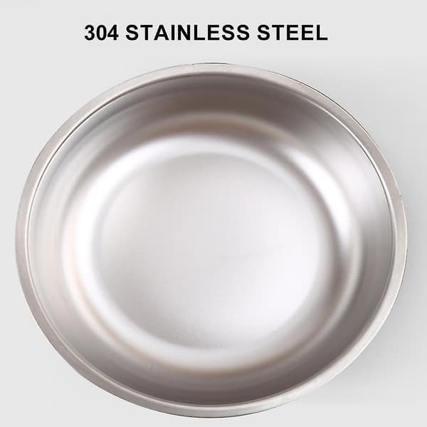 Rustfritt stål, sklisikker hundeskål, rommer 64 unser Black 64oz