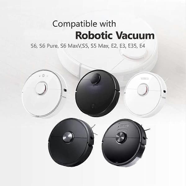 8 STK Erstatningsmikrofiber Moppeklutpute for Roborock Q7 Q8 S5 Max, Q5 Pro, E4, E5, S5, S6, S6 Pure MaxV, Q5