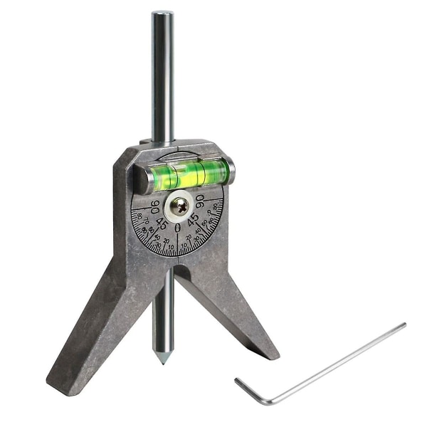 Markeringsværktøj til måling af diameteren af ​​en rørledning ved hjælp af en centermarkør for sikkerhedsrør og en centerplacering af rørledninger Silver