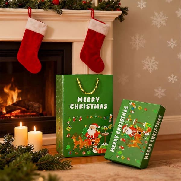 Vikbar Pop-up Presentförpackning Julklappsförpackning