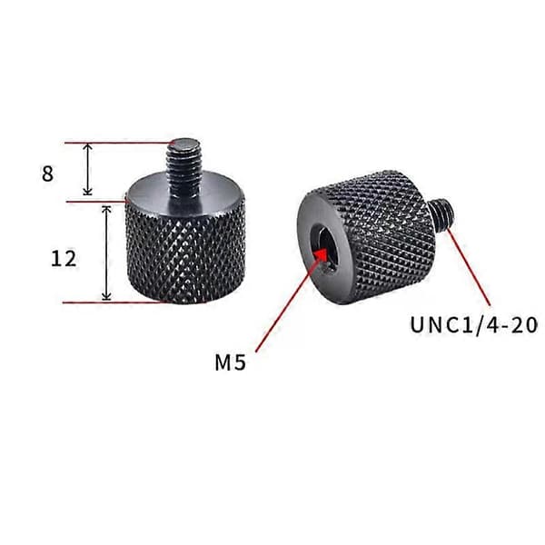 Adapter 1/4 till M10 för stativ och kameror 5-pack M5
