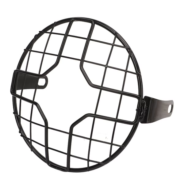 Motorcycle Headlight Guard Grill Headlight Mesh Grill Cover Universal for Motorcycle with 6.5 inch Headlight Section