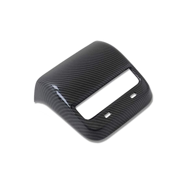 For Model Y 2017-2023 Interior Car Rear Air Condition Vent Outlet Cover Trim, Carbon Fiber Pattern