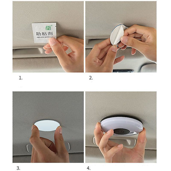 Billadapter trådlös touch-switch ljus bärbar bil omgivande lampa nattläsningsljus tak magnetisk montering glödlampa biltillbehör| |