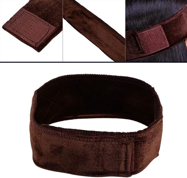 6-pack Perukgreppband Sammet Justerbart Halkfritt Perukgrepp Hårband, Perfekt för att Förhindra att Peruker Glider 6