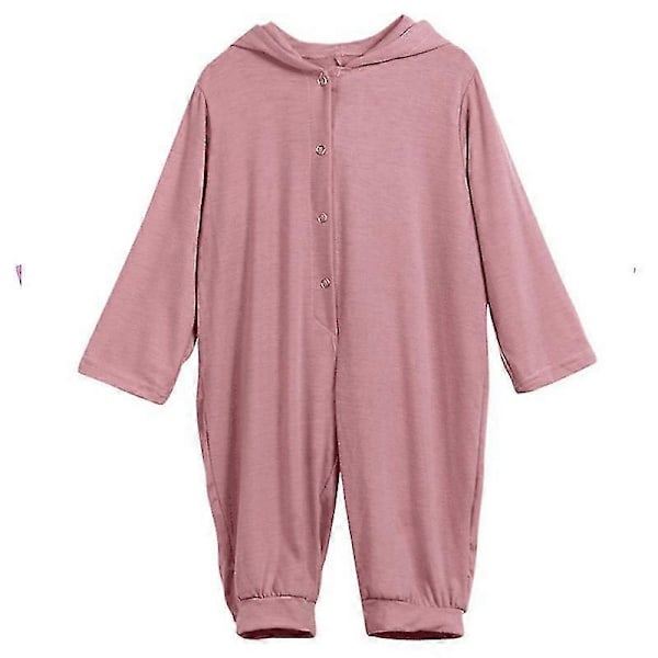 Nyfødt spedbarns gutt og jente dinosaur hettegenser romper jumpsuit pysjamas Brick Red 3 Months