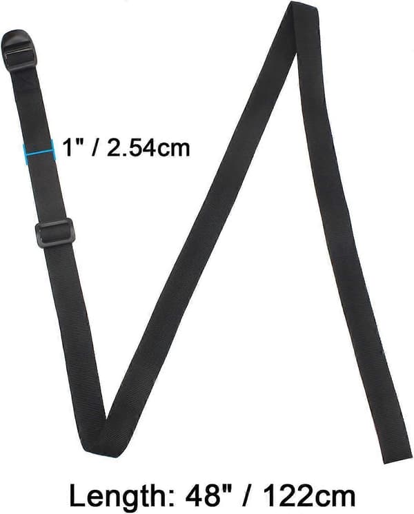 Wisdompro Sovsäcksrem 2-pack kraftig rem för ryggsäck, sovsäckskompression, bagage, camping, vandring med plastspänne